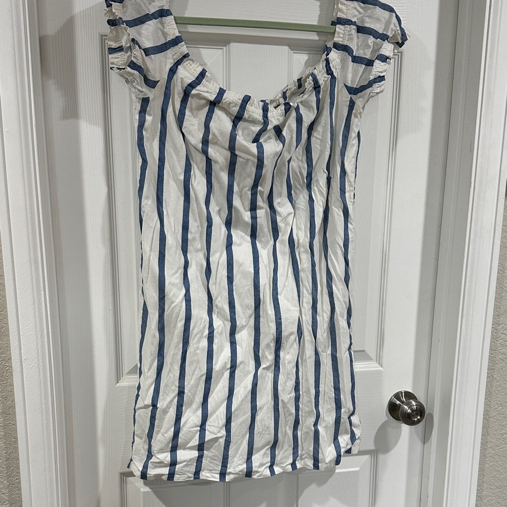 5 for $40. Bundle & Save! Vero Moda Blue and White Striped Dress